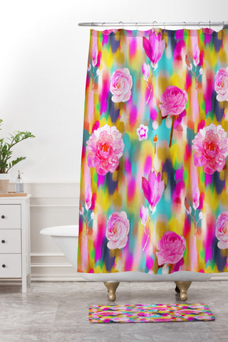 Hadley Hutton Spring Spring Collection 1 Shower Curtain And Mat