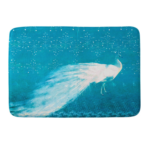 Hadley Hutton Starry Night Peacock Memory Foam Bath Mat