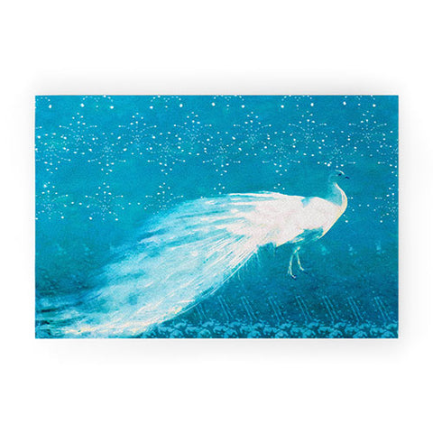 Hadley Hutton Starry Night Peacock Welcome Mat