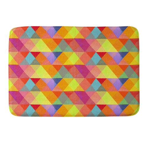 Hadley Hutton Triangular Diamonds 1 Memory Foam Bath Mat