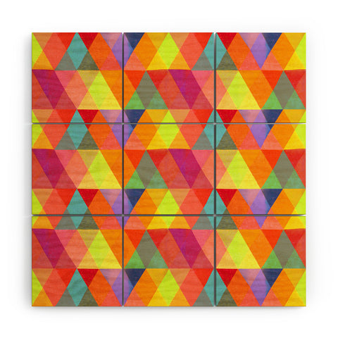 Hadley Hutton Triangular Diamonds 1 Wood Wall Mural