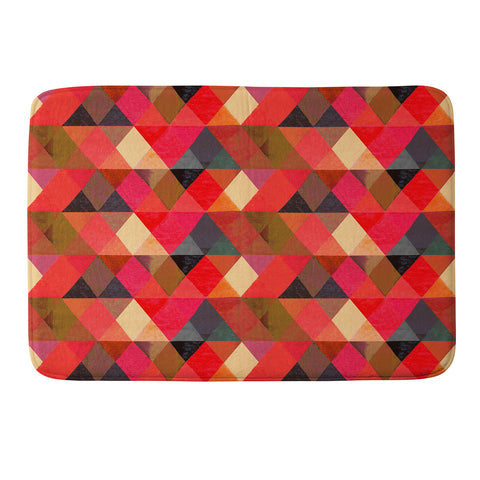 Hadley Hutton Triangular Diamonds 3 Memory Foam Bath Mat