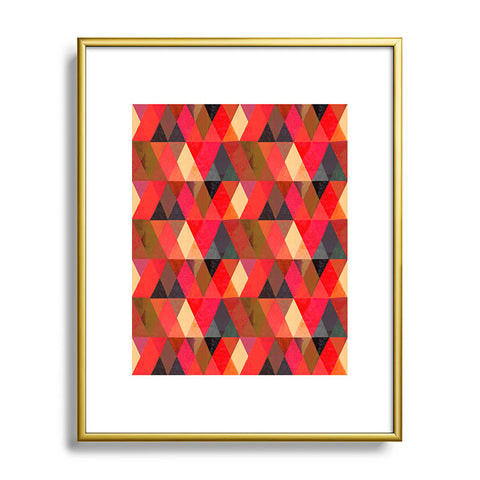 Hadley Hutton Triangular Diamonds 3 Metal Framed Art Print