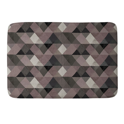 Hadley Hutton Triangular Diamonds 4 Memory Foam Bath Mat
