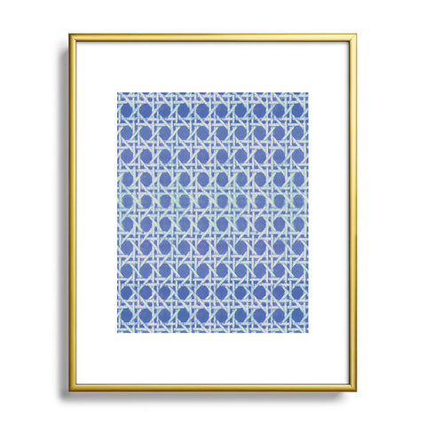 Hadley Hutton Woven Blue Metal Framed Art Print