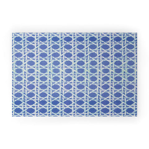 Hadley Hutton Woven Blue Welcome Mat