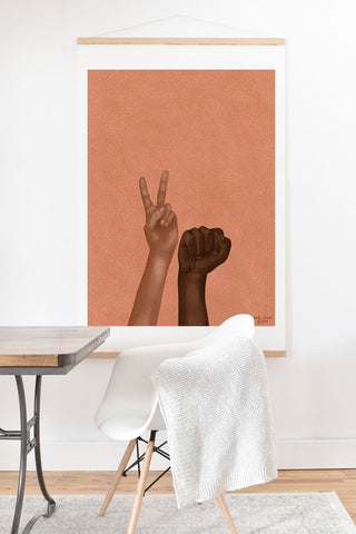 Hanifa Abdul Hameed Justice Art Print And Hanger