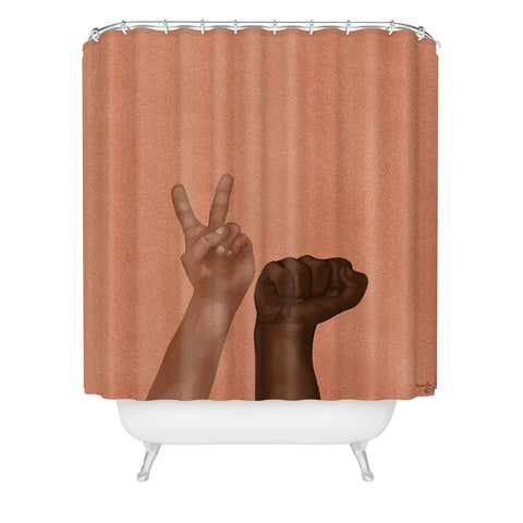 Hanifa Abdul Hameed Justice Shower Curtain
