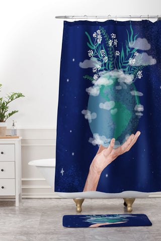 Hanifa Abdul Hameed Mother Earth Shower Curtain And Mat