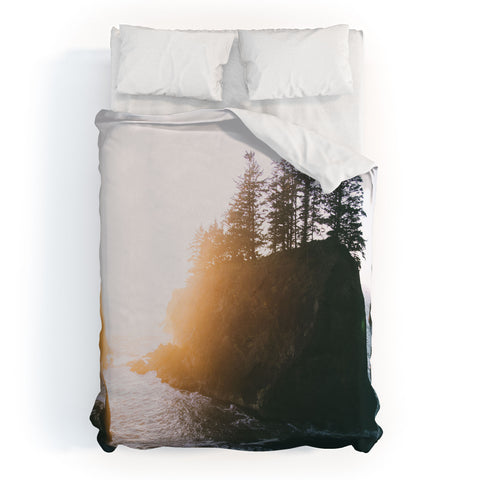 Hannah Kemp Coastal Sunset 1 Duvet Cover