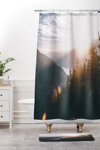 Hannah Kemp Early Mornings II Shower Curtain And Mat