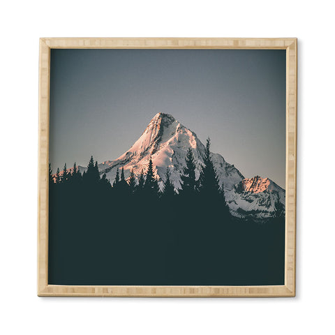 Hannah Kemp First Light on Mount Hood Framed Wall Art