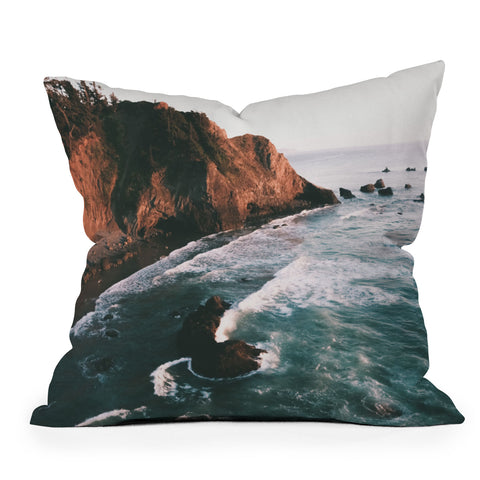 Hannah Kemp Oregon Coast V Throw Pillow