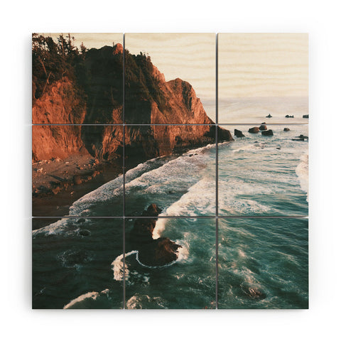 Hannah Kemp Oregon Coast V Wood Wall Mural