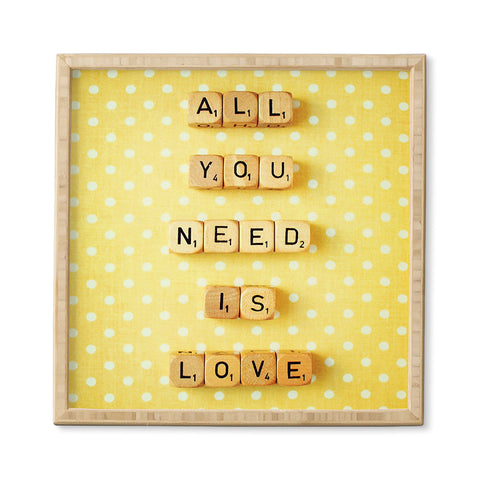 Happee Monkee All You Need Is Love 1 Framed Wall Art