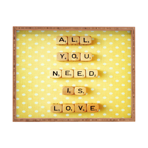 Happee Monkee All You Need Is Love 1 Rectangular Tray