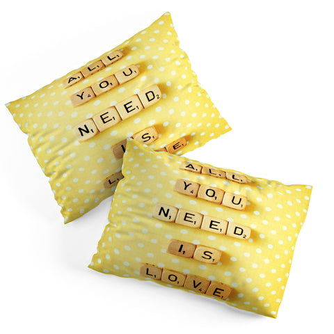 Happee Monkee All You Need Is Love 1 Pillow Shams