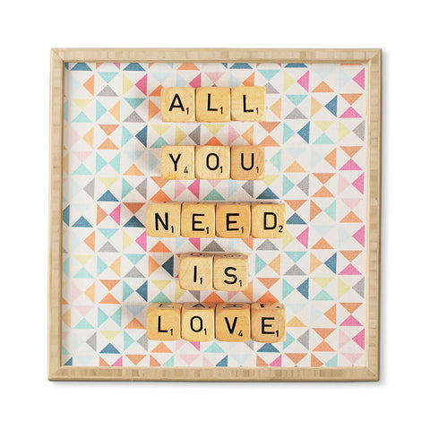 Happee Monkee All You Need Is Love 2 Framed Wall Art