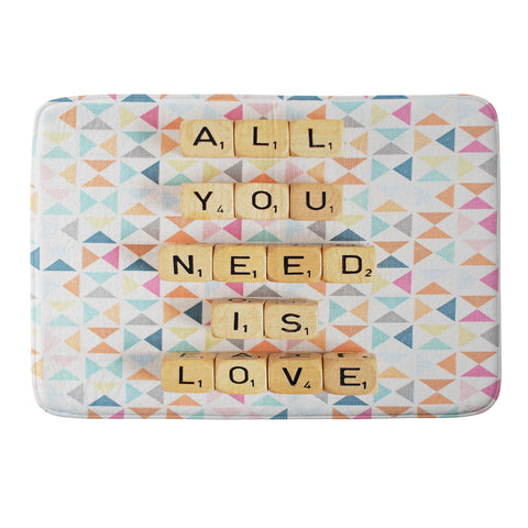 Happee Monkee All You Need Is Love 2 Memory Foam Bath Mat