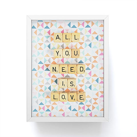 Happee Monkee All You Need Is Love 2 Framed Mini Art Print