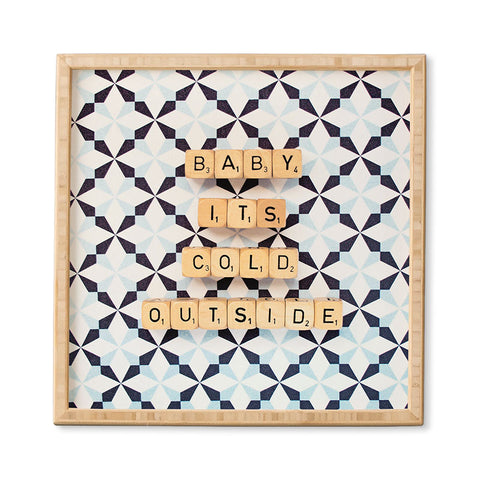 Happee Monkee Baby Its Cold Outside Framed Wall Art