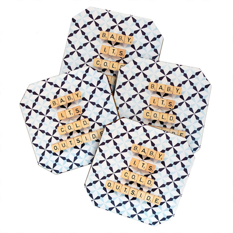 Happee Monkee Baby Its Cold Outside Coaster Set