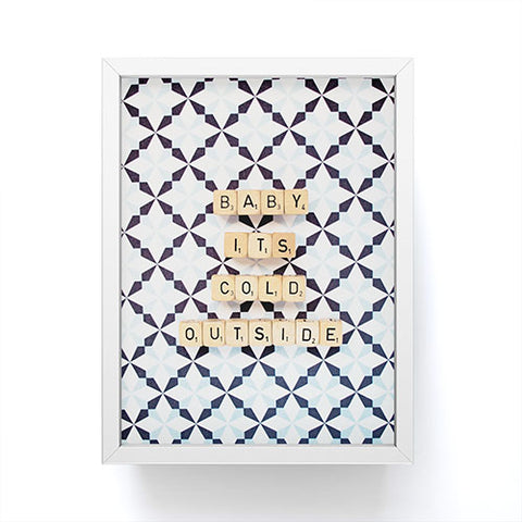 Happee Monkee Baby Its Cold Outside Framed Mini Art Print