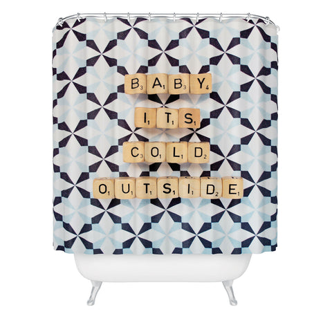 Happee Monkee Baby Its Cold Outside Shower Curtain