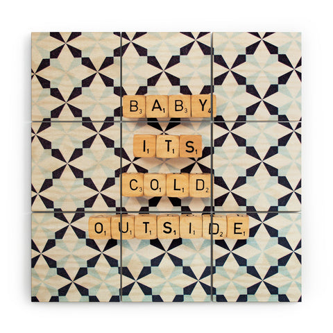 Happee Monkee Baby Its Cold Outside Wood Wall Mural