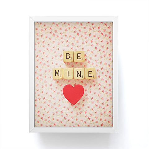 Happee Monkee Be Mine Framed Mini Art Print