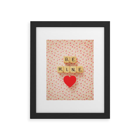 Happee Monkee Be Mine Framed Art Print