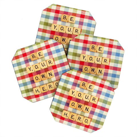 Happee Monkee Be Your Own Hero Coaster Set