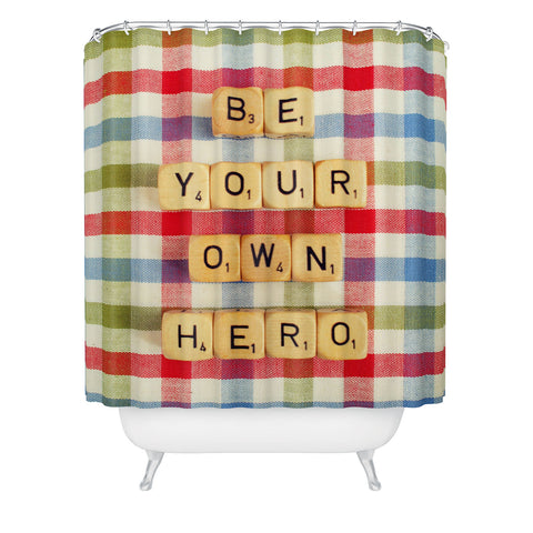 Happee Monkee Be Your Own Hero Shower Curtain