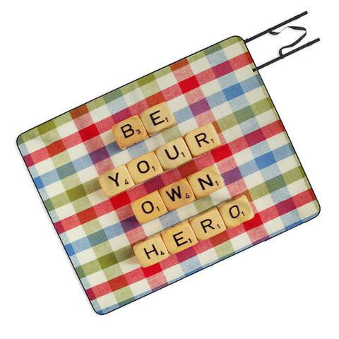 Happee Monkee Be Your Own Hero Picnic Blanket