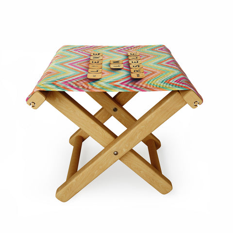 Happee Monkee Believe In Yourself Folding Stool
