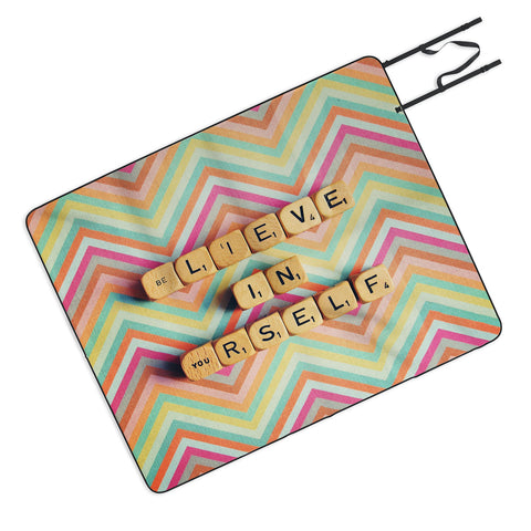 Happee Monkee Believe In Yourself Picnic Blanket