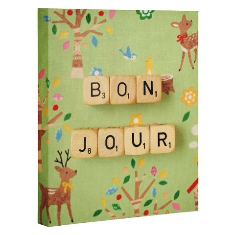 Happee Monkee Bonjour Art Canvas