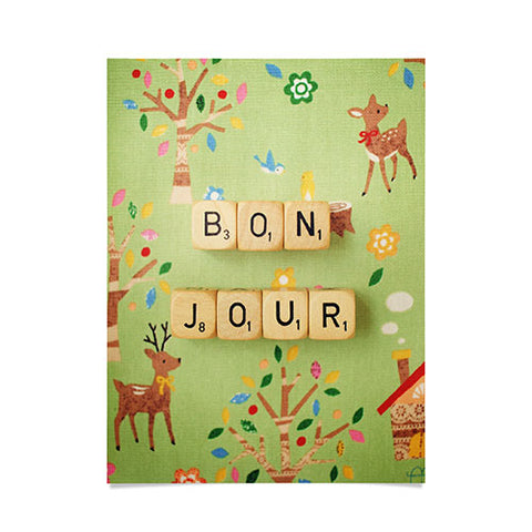 Happee Monkee Bonjour Poster
