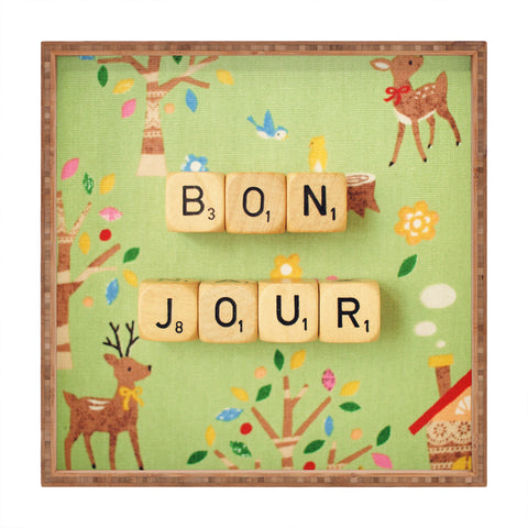 Happee Monkee Bonjour Square Tray