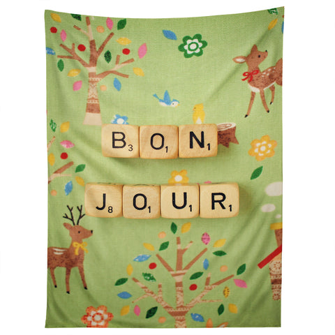 Happee Monkee Bonjour Tapestry