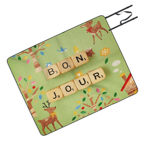 Happee Monkee Bonjour Picnic Blanket