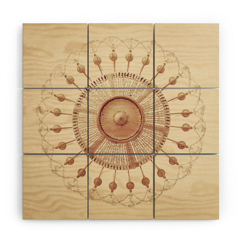 Happee Monkee Chateau Chandelier Wood Wall Mural