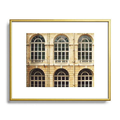 Happee Monkee Chateau Windows Metal Framed Art Print