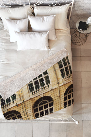 Happee Monkee Chateau Windows Fleece Throw Blanket