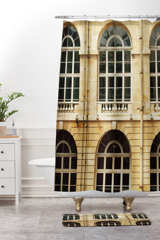 Happee Monkee Chateau Windows Shower Curtain And Mat