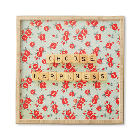 Happee Monkee Choose Happiness Framed Wall Art