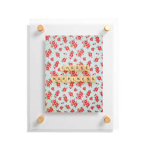 Happee Monkee Choose Happiness Floating Acrylic Print