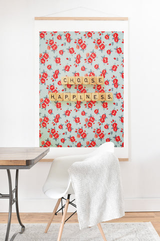 Happee Monkee Choose Happiness Art Print And Hanger