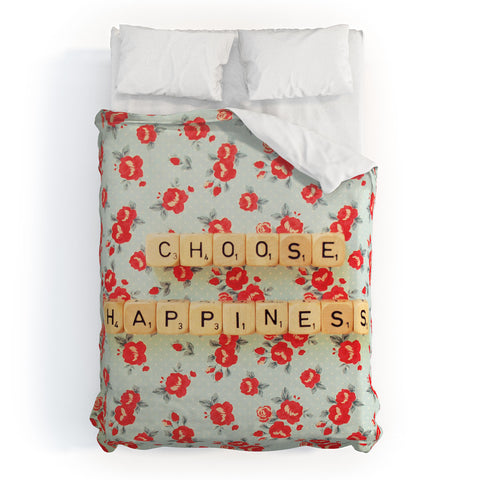 Happee Monkee Choose Happiness Duvet Cover