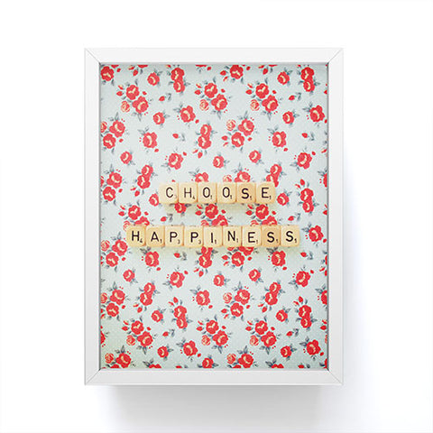 Happee Monkee Choose Happiness Framed Mini Art Print